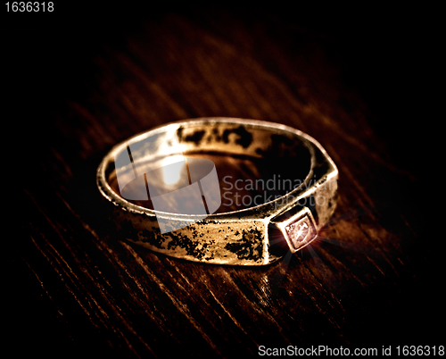 Image of old silver ring