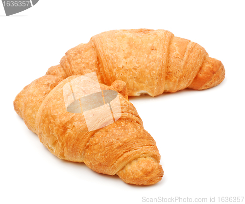 Image of two fresh croissant