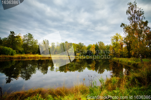 Image of autumn on a lake