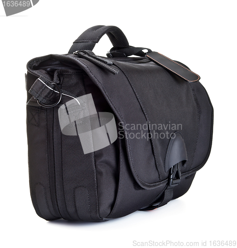 Image of black bag for photo accessories