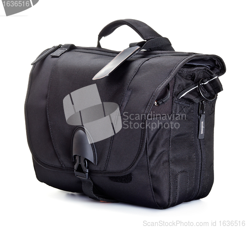 Image of black bag for photo accessories