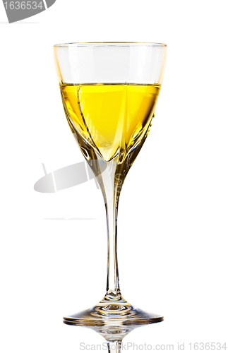 Image of wineglass isolated on white