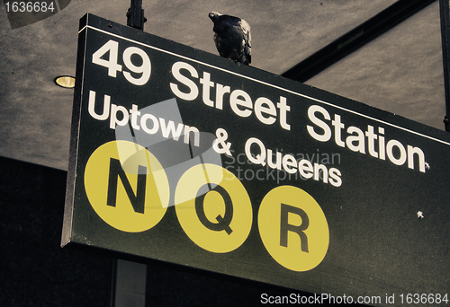 Image of Subway Signs of New York City