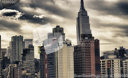 Image of Skyscrapers of New York City in Winter