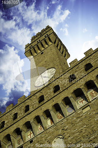 Image of Bottom-Up view of Piazza della Signoria in Florence