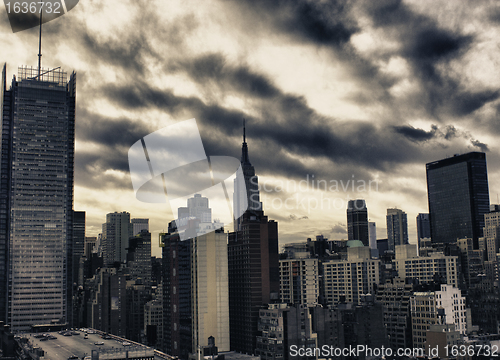 Image of Skyscrapers of New York City in Winter