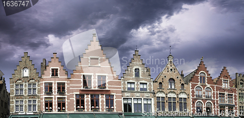 Image of Buildings of Bruges in Belgium