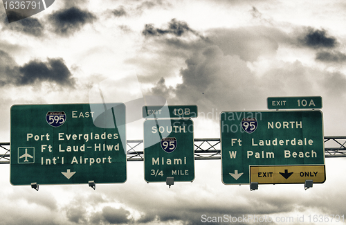 Image of Road Sign in Miami-Dade County