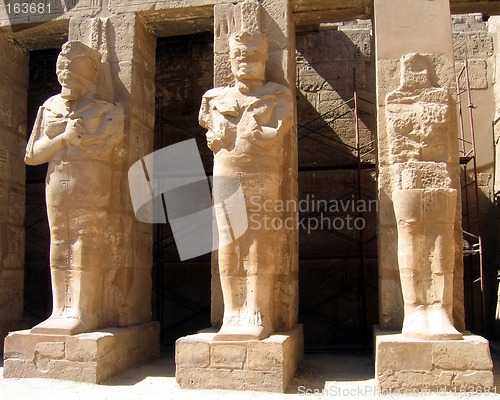 Image of Columns with pharaohs