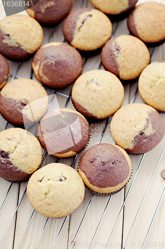 Image of black and white muffins