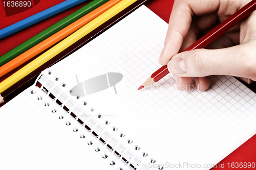 Image of Pencil and agenda