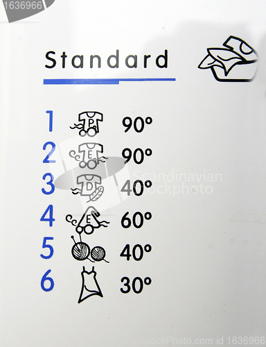 Image of Laundry instruction.