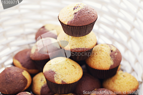 Image of black and white muffins