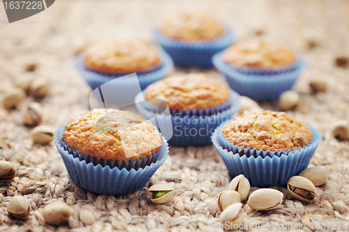 Image of pistachio muffins