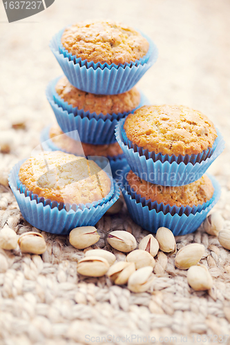 Image of pistachio muffins