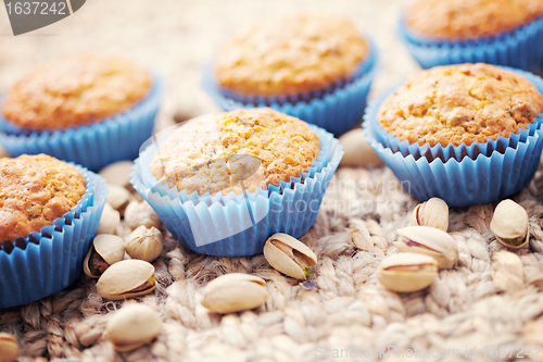 Image of pistachio muffins