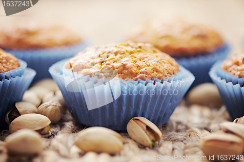 Image of pistachio muffins