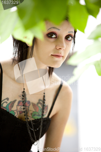 Image of girl in gothic style