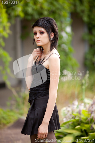 Image of girl in gothic style