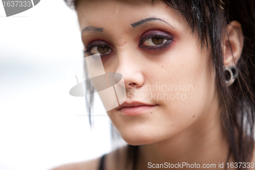 Image of gothic girl with scars