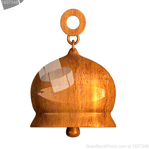 Image of bell in wood (3D) 