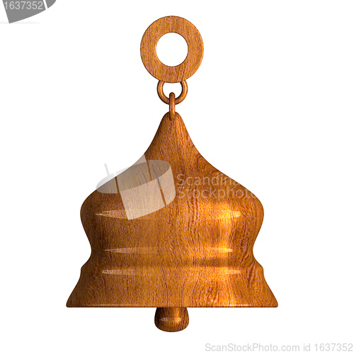 Image of bell in wood (3D) 