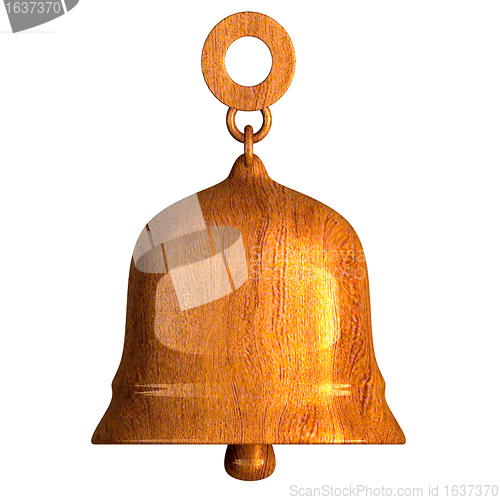 Image of bell in wood (3D) 