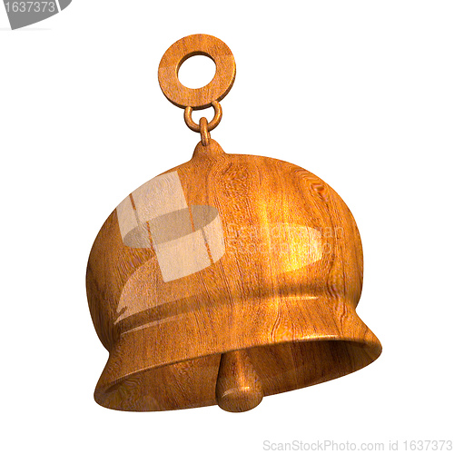Image of bell in wood (3D) 