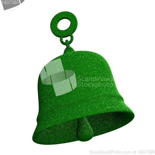 Image of bell in green grass (3D) 