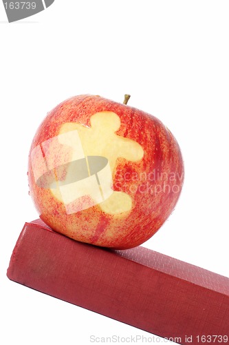 Image of School Book and Apple