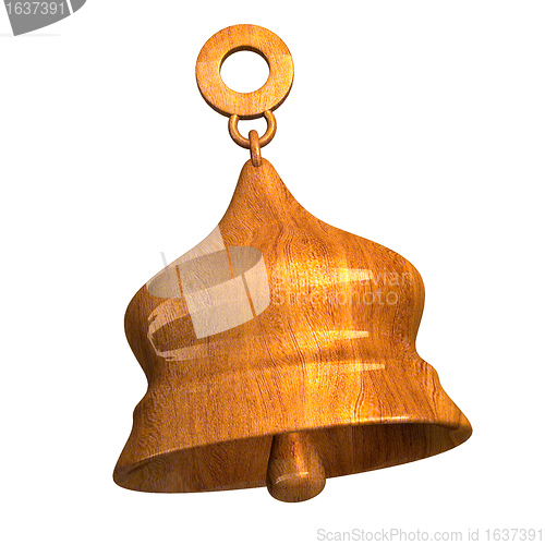 Image of bell in wood (3D) 