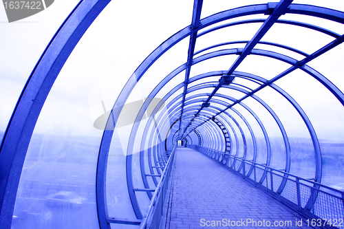 Image of futuristic empty corridor