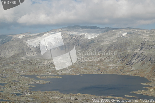 Image of Mountain scenery with lake