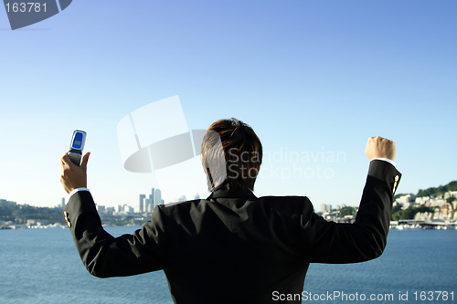 Image of Happy businessman