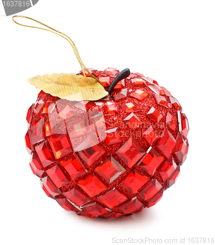 Image of christmas ball in apple shape