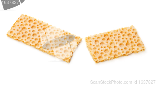 Image of broken rye cracker