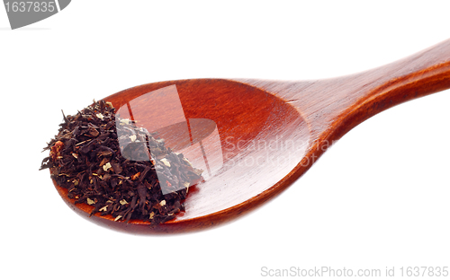 Image of Wooden Spoon With Tea