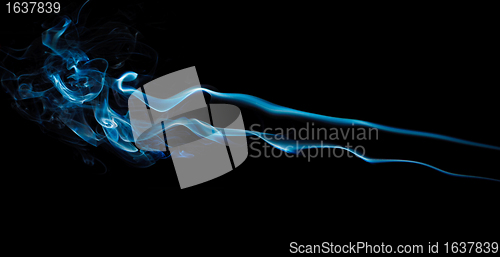 Image of Blue Smoke On Black