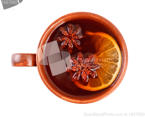 Image of tea with cinnamon sticks and star anise