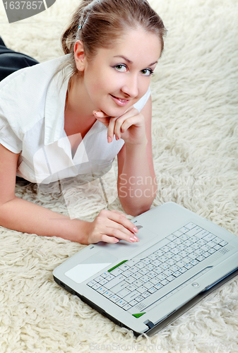 Image of Woman With Laptop