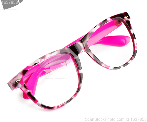 Image of pink eyeglasses