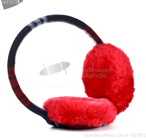Image of red earmuff