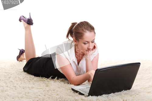 Image of Woman With Laptop
