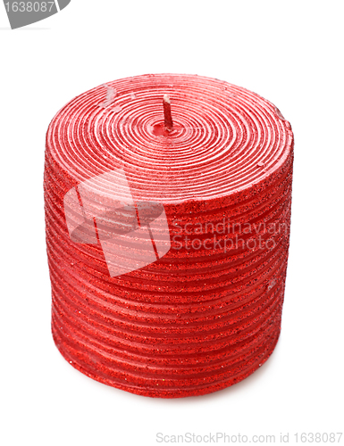 Image of Red Christmas candle