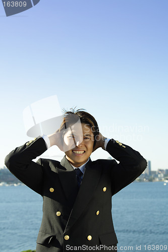 Image of Stressed businessman