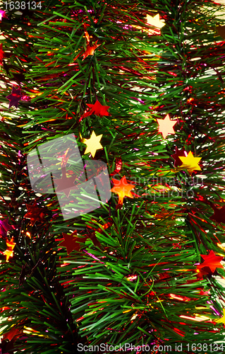 Image of christmas tinsel