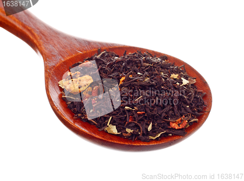 Image of Wooden Spoon With Tea