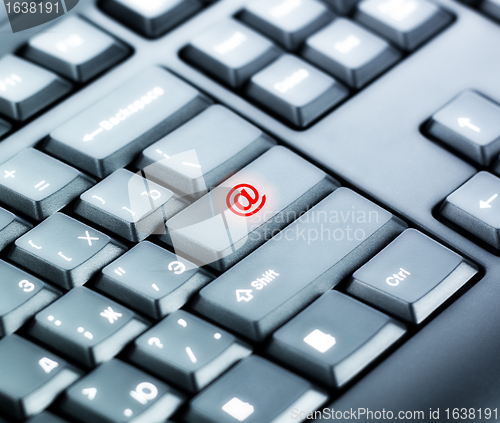 Image of Keyboard with Mail Sign