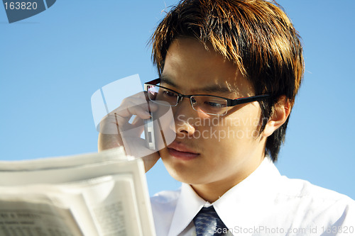 Image of Busy businessman