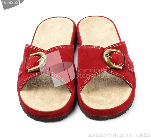 Image of red slippers